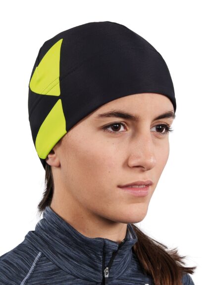 Czapka Fischer Lahti Warm Black Neon Yellow
