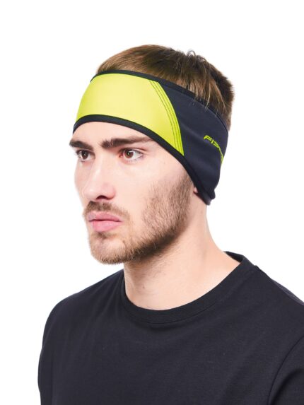 Opaska Fischer Windshell Black Neon Yellow
