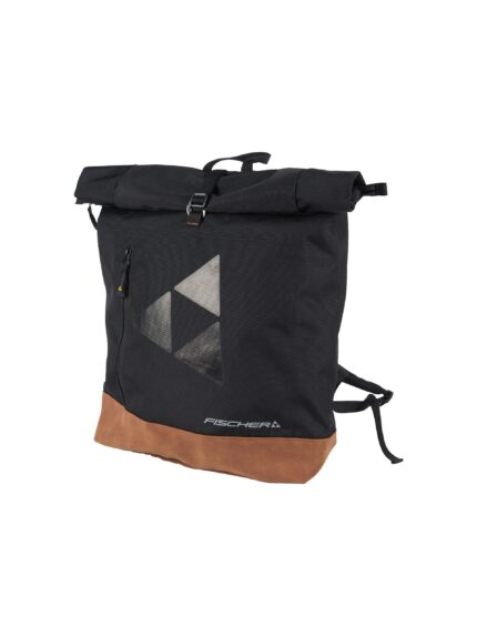 Plecak Fischer Rolltop 25L, kolor czarny / żółty